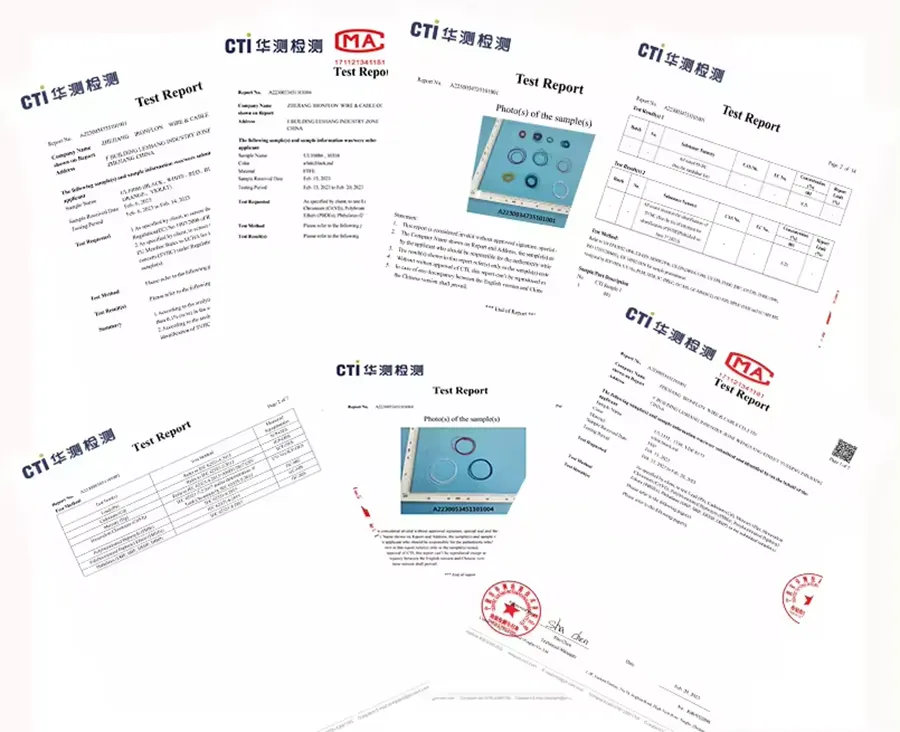 High voltage cables inspection certificate High voltage cables inspection certificate